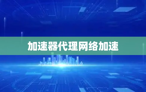 加速器代理网络加速