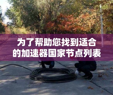 为了帮助您找到适合的加速器国家节点列表，以下是一些关键信息和推荐