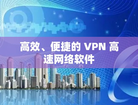 高效、便捷的 VPN 高速网络软件