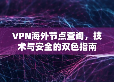 VPN海外节点查询，技术与安全的双色指南