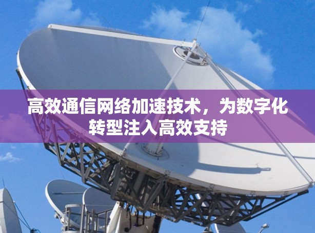 高效通信网络加速技术，为数字化转型注入高效支持