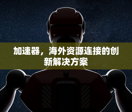 加速器，海外资源连接的创新解决方案