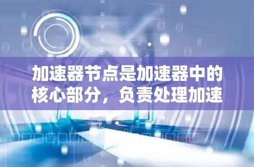 加速器节点是加速器中的核心部分，负责处理加速器指令以优化游戏性能。以下是关于加速器节点的详细解释
