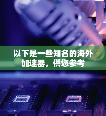 以下是一些知名的海外加速器，供您参考