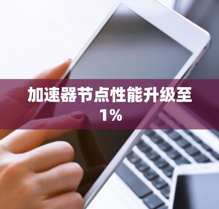 加速器节点性能升级至1% 加速器节点性能升级至1%