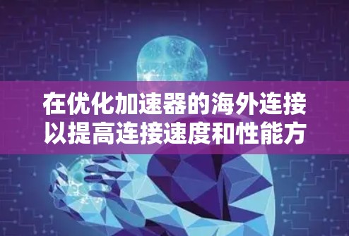 在优化加速器的海外连接以提高连接速度和性能方面，可以采用以下方法