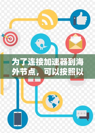为了连接加速器到海外节点，可以按照以下步骤进行