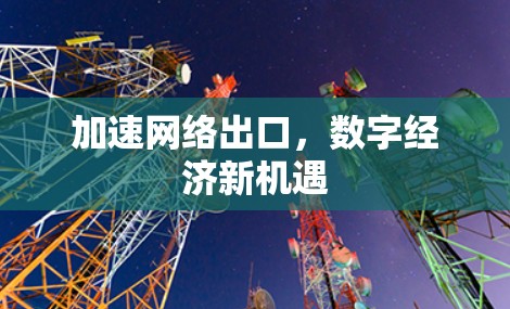 加速网络出口，数字经济新机遇