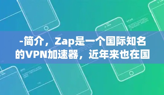 -简介，Zap是一个国际知名的VPN加速器，近年来也在国内受到关注。虽然它不是国内唯一的选择，但在国内用户中，它是一个可靠的选择