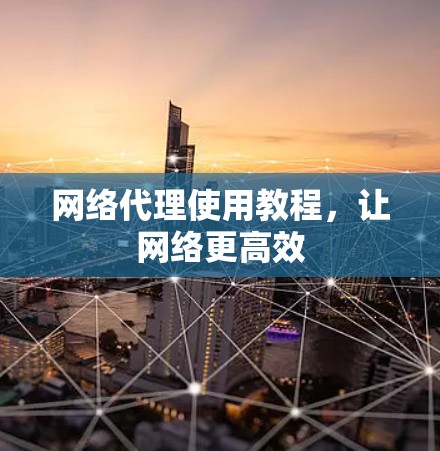 网络代理使用教程，让网络更高效
