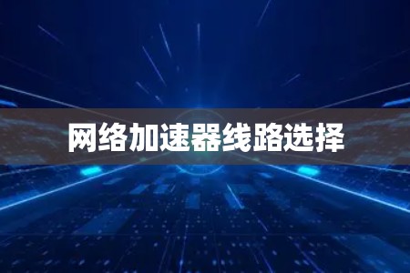 网络加速器线路选择