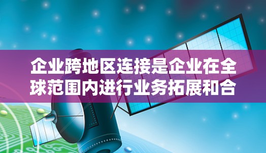 企业跨地区连接是企业在全球范围内进行业务拓展和合作的重要方式。它可以帮助企业扩大市场、降低成本、增强竞争力，并促进区域经济的繁荣。以下是一些关于企业跨地区连接的要点和信息