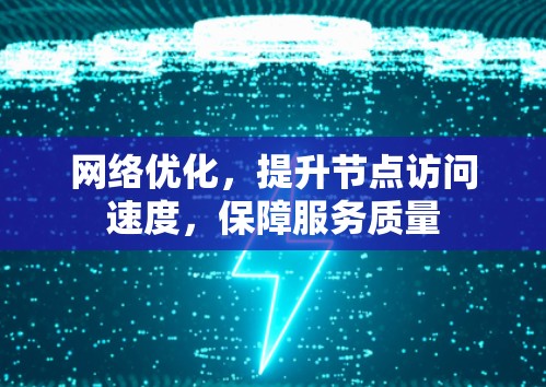 网络优化，提升节点访问速度，保障服务质量