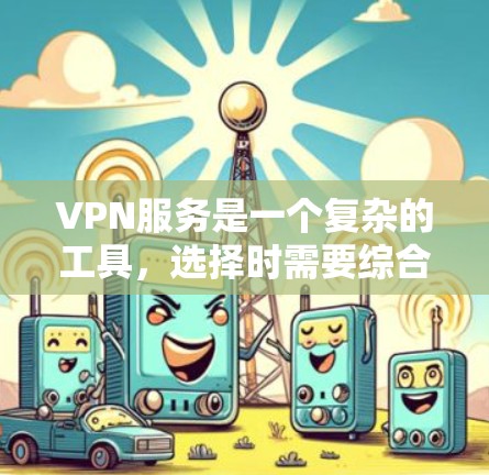 VPN服务是一个复杂的工具,选择时需要综合考虑多个因素,以确保安全和隐私。以下是根据您的需求和预算进行的总结和推荐 VPN服务是一个复杂的工具,选择时需要综合考虑多个因素,以确保安全和隐私。以下是根据您的需求和预算进行的总结和推荐