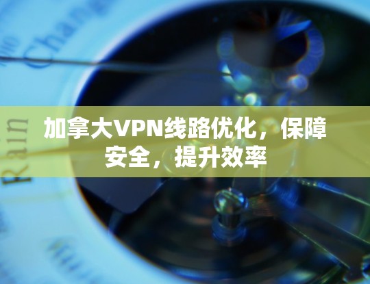 加拿大VPN线路优化，保障安全，提升效率