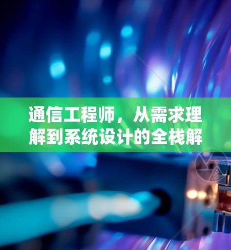 通信工程师，从需求理解到系统设计的全栈解决方案
